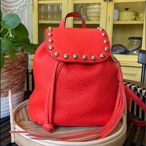 Rebecca Minkoff Micro Unlined Backpack Poppy Red